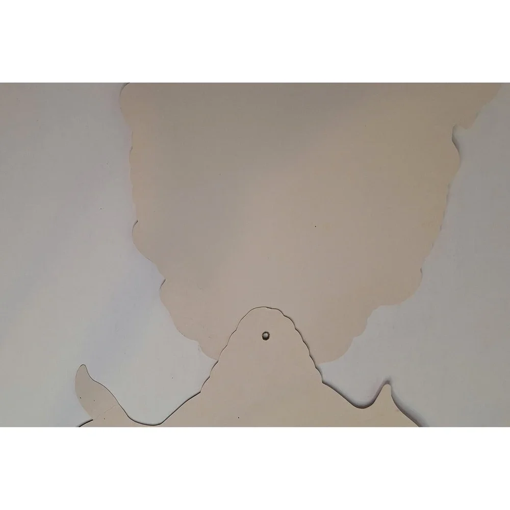 Vtg 1993‎ American Greetings Easter Cut Out Hot Air Balloon Duck Bunny Jointed